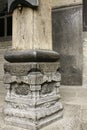 Ancient column base, made of stoneÃ£â¬â Royalty Free Stock Photo
